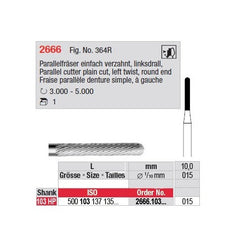 Edenta Parallelfräse HM 2666.123.015
