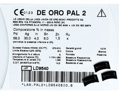 DE ORO PAL 2 Aufbrennlegierung