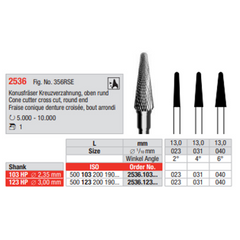 Edenta Konusfräse HM 2536.123.040 Hstk